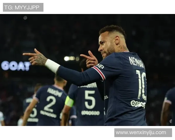 内马尔在法甲联赛中助攻破门，带领巴黎圣日耳曼击败里尔